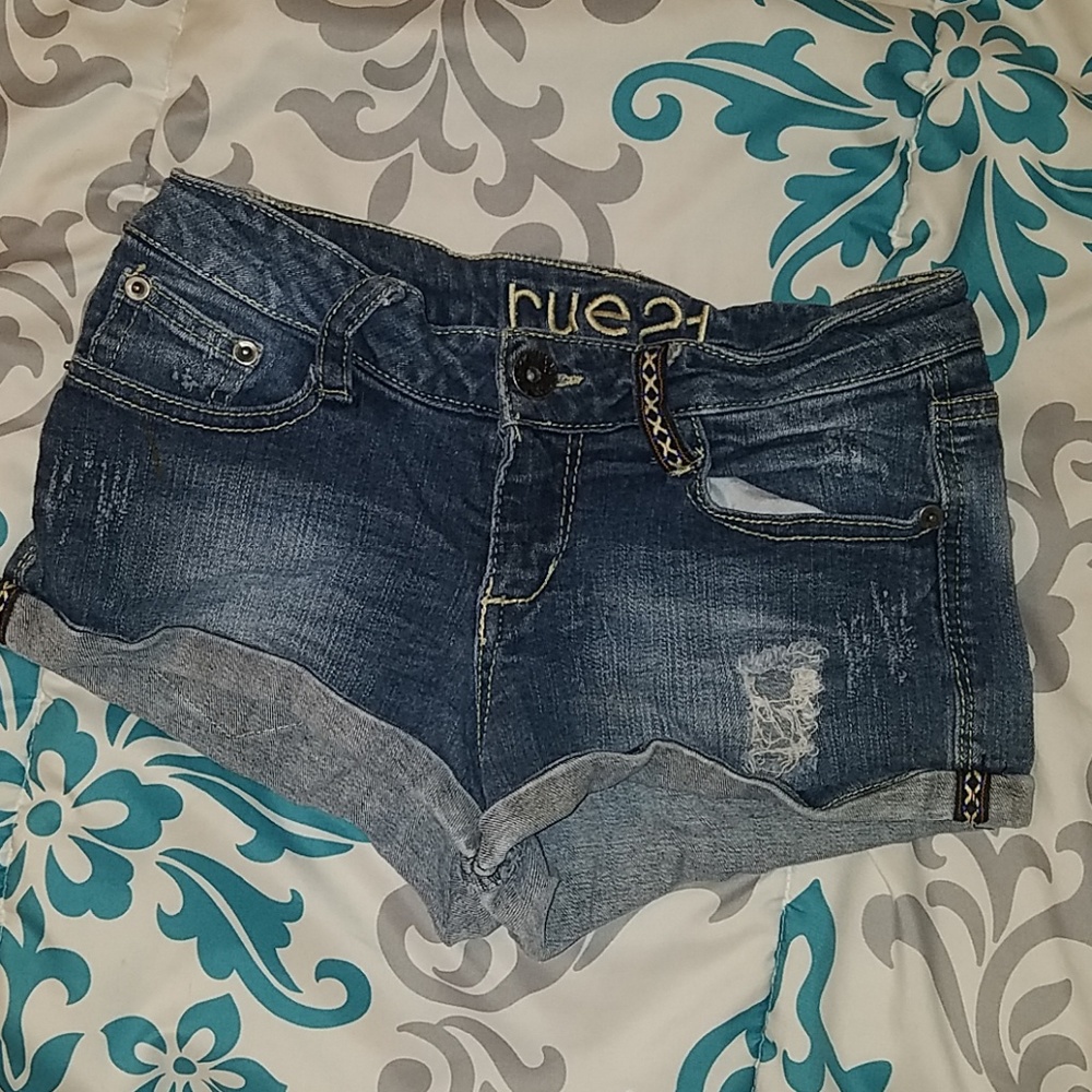 Rue21 Cotton Jean Shorts